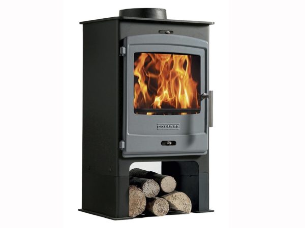 portway 1 multifuel stove for sale with log store