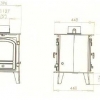 Parkray Consort 4 Double Sided Single Depth Stove - Image 4