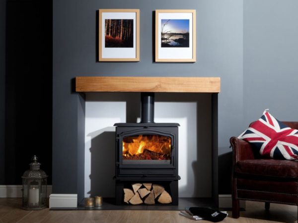 esse 100SE multifuel stove for sale with log store