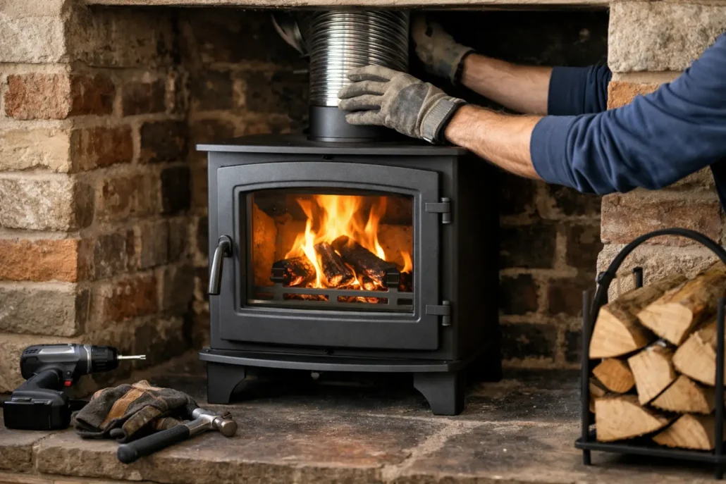 How to Install Wood Burning Stove in Fireplace