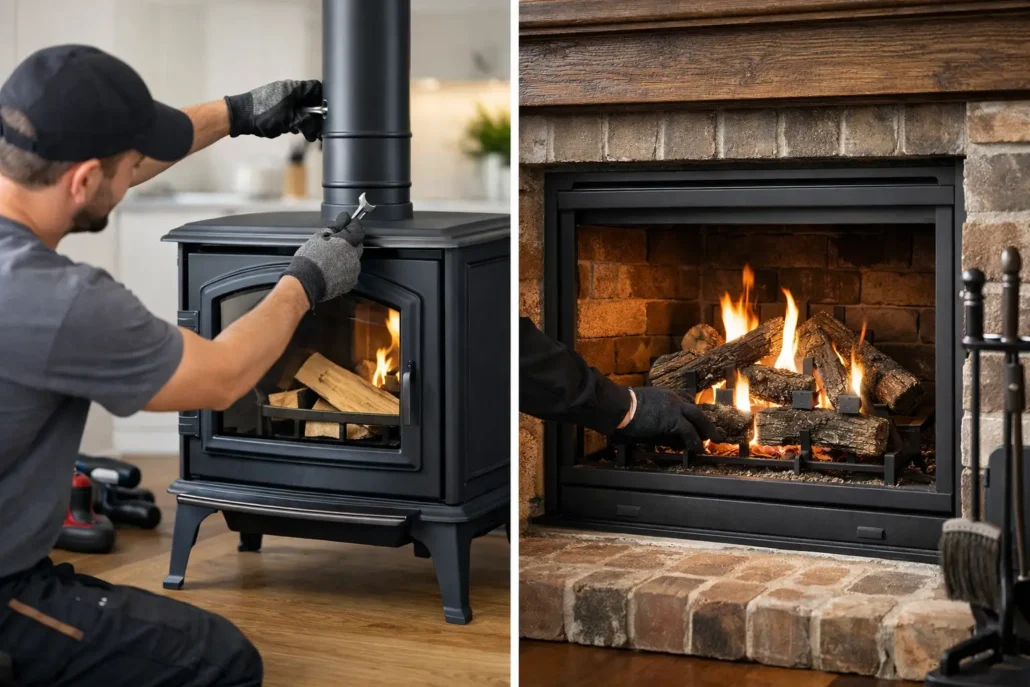 Stove Installation vs Fireplace Conversion