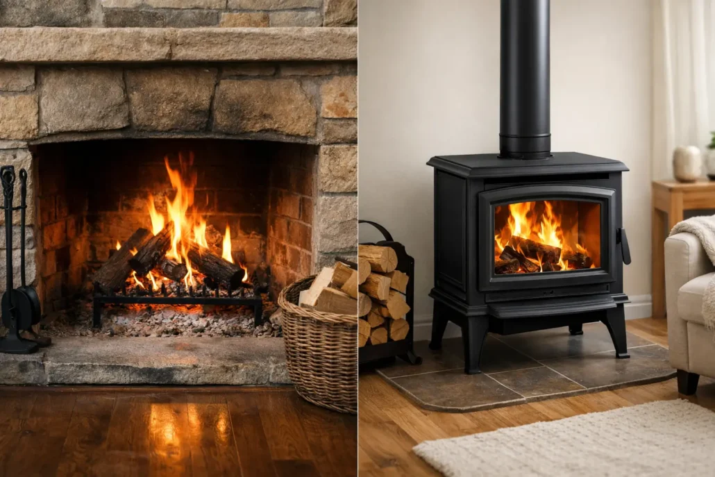 Fireplace Opening vs Freestanding Stove Installation