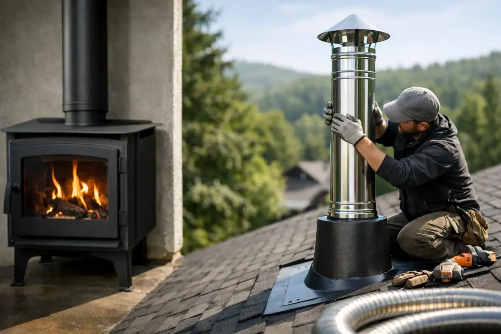 Chimney Installation for Wood Burning Stoves