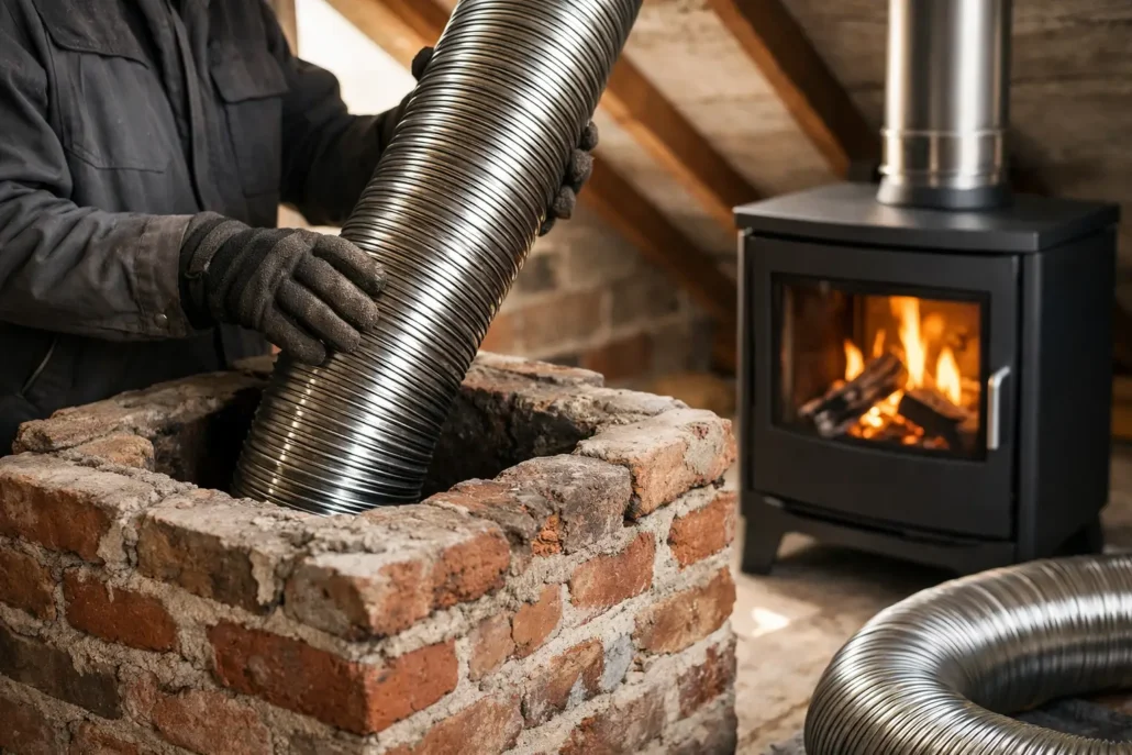Lining an Old Chimney Safely for a New Stove