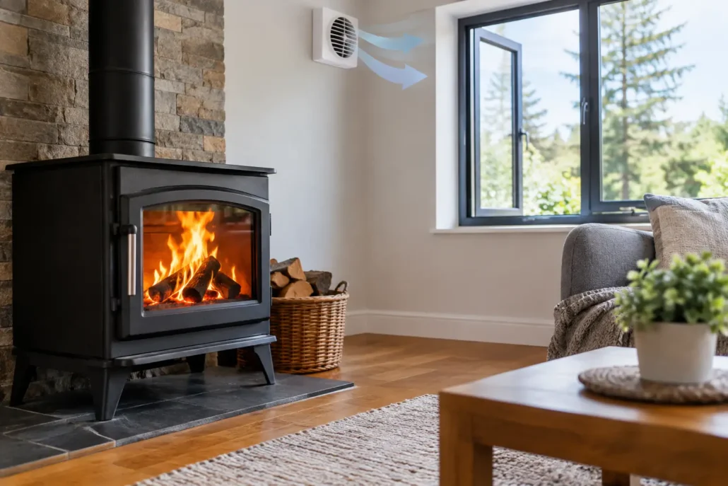 Ventilating Rooms With Wood Stoves Safely