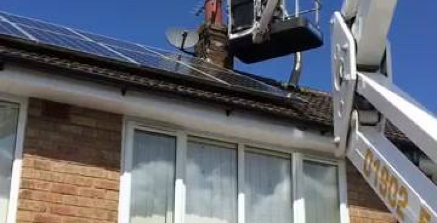 Quick Video of a Chimney Liner Installation with our  own CTE 21J Cherry Picker,...