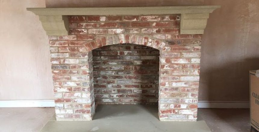 New fireplace built in Derby Ready for the Stove in the Morning..