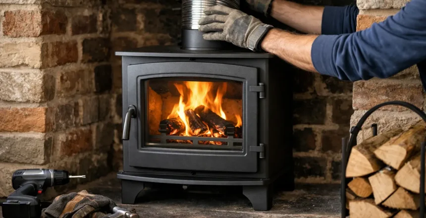 How to Install Wood Burning Stove in Fireplace