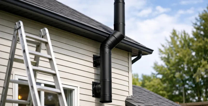 Routing an External Flue Safely at Home