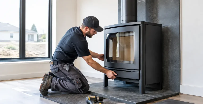 Stove Installation in a New Build Example