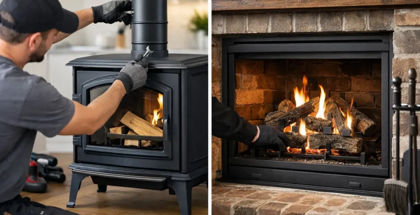 Stove Installation vs Fireplace Conversion